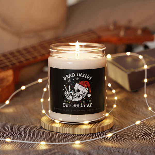 Dead Inside But Jolly AF - Scented Soy Candle, 9oz